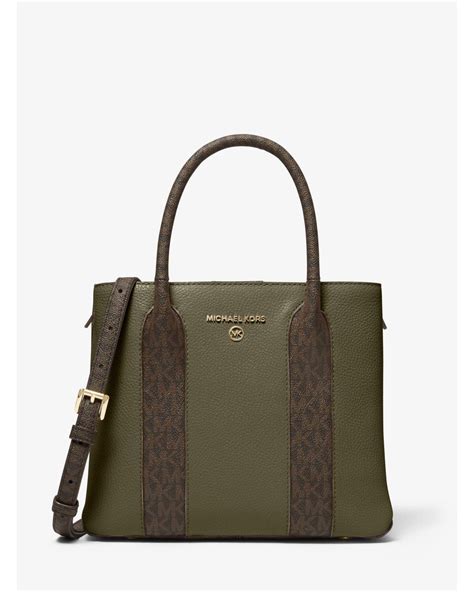 michael kors green tote bag|Michael Kors olive green backpack.